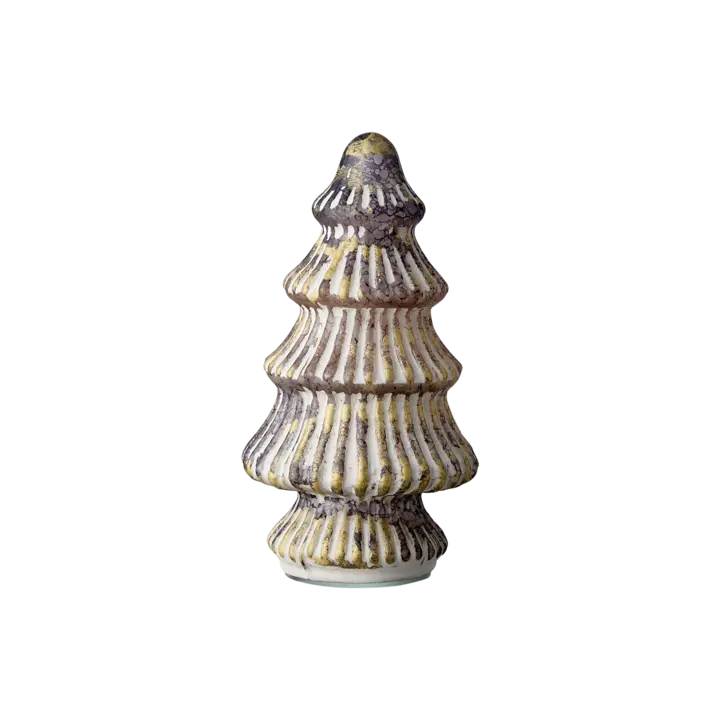 ALLY Prydnadsgran M, Brun/vit