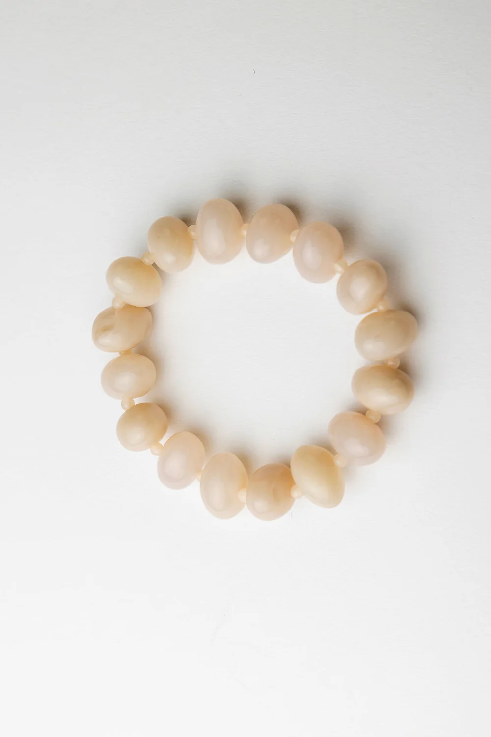 Arta Bead Bracelet, Creme