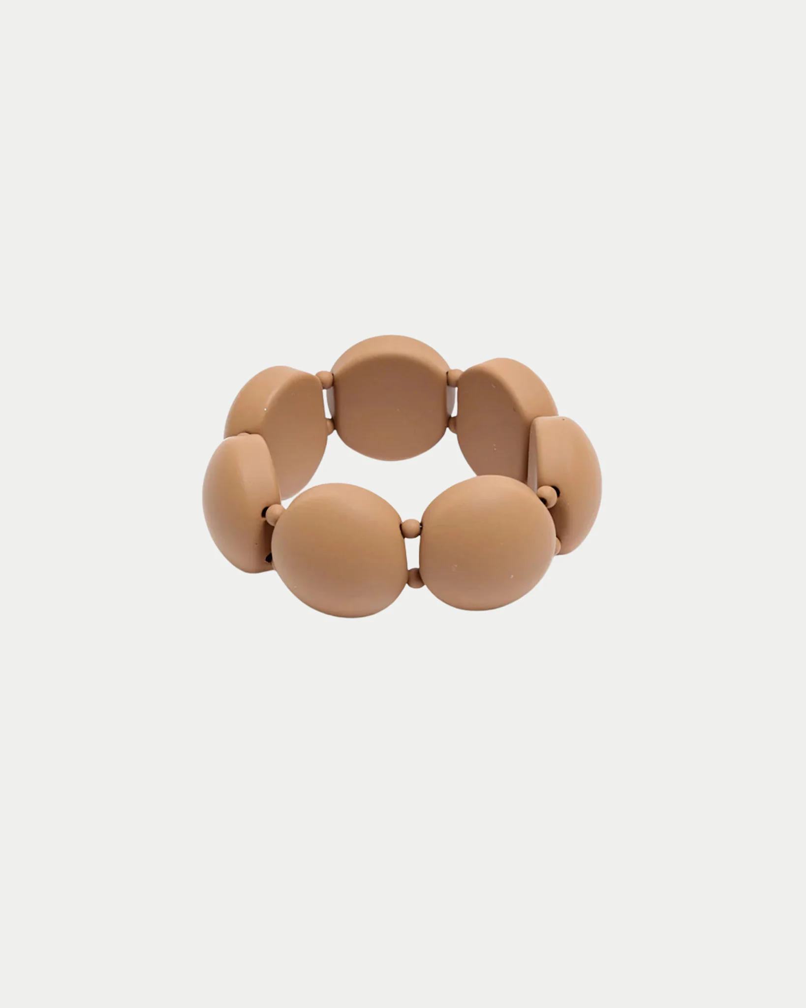 Big Elastic Bracelet Beige Matt