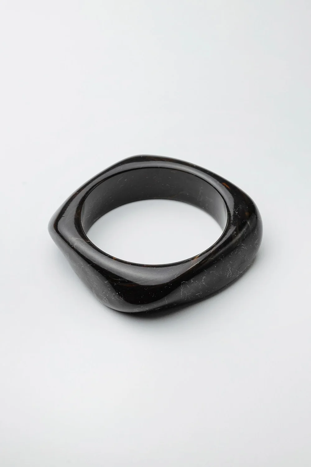 Big Square Bracelet, Dark Brown