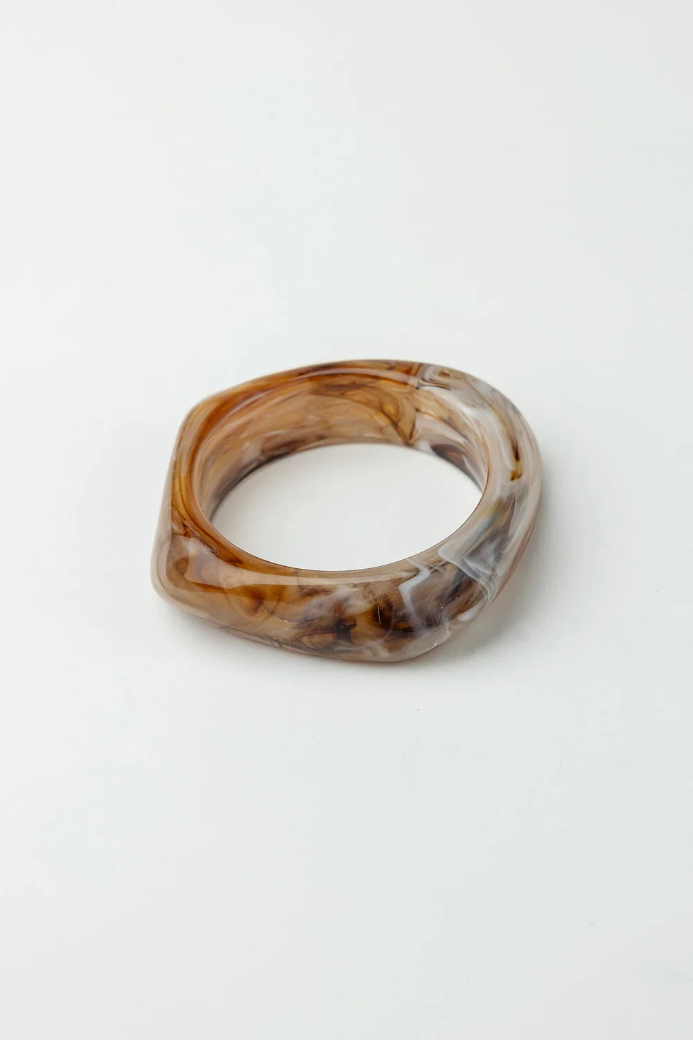 Big Square Bracelet, Light Brown