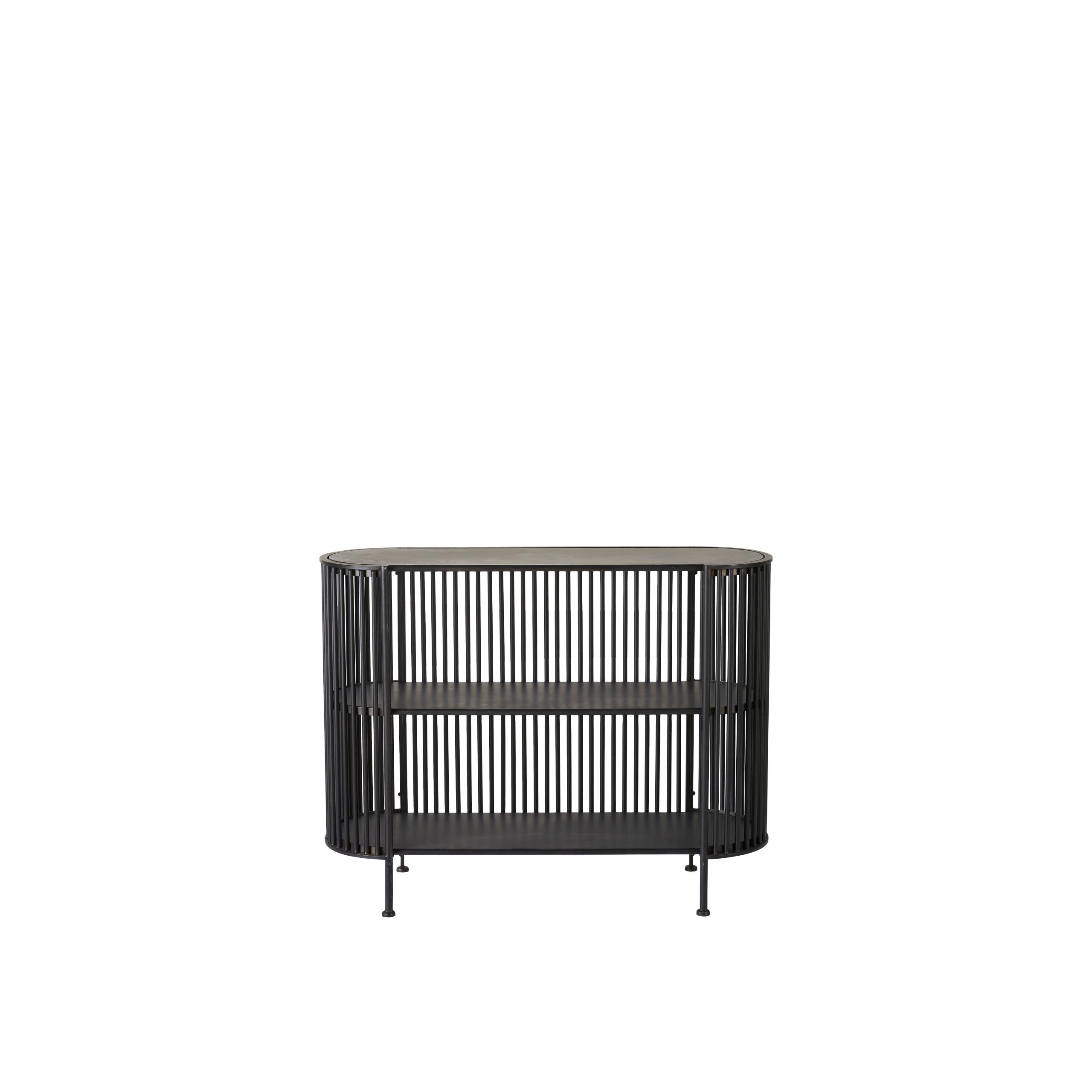 Bryssel Hylla/Sideboard svart metall