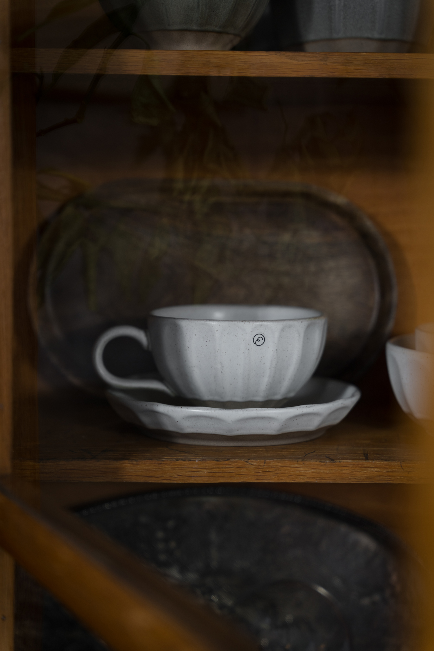 ERNST Assiett d17 h3 cm vit/natur