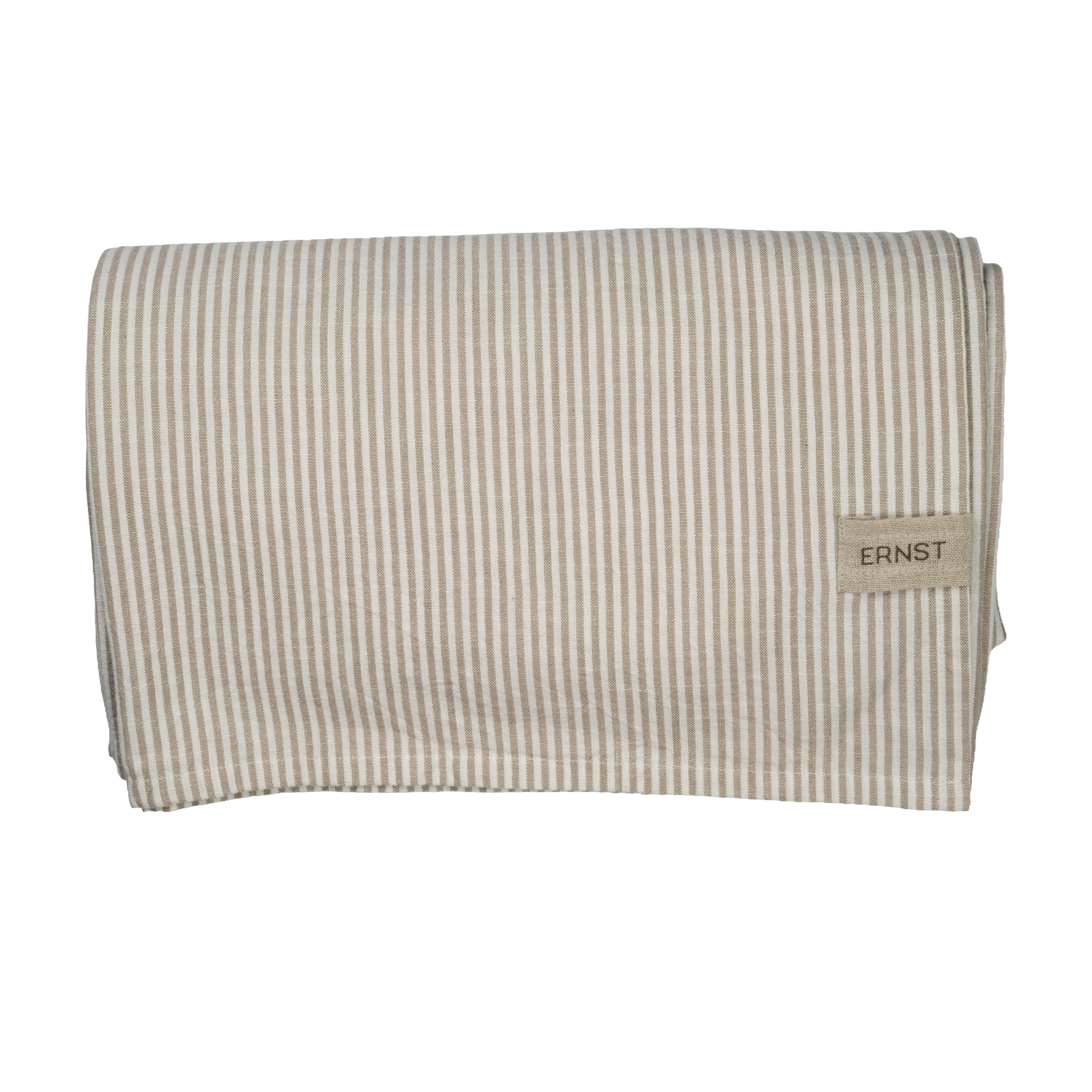 ERNST Duk 145x300 beige/vit smal rand