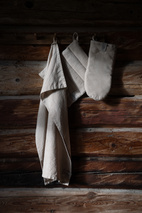 ERNST grytlapp randig kola/beige