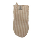 ERNST grillvante randig kola/beige