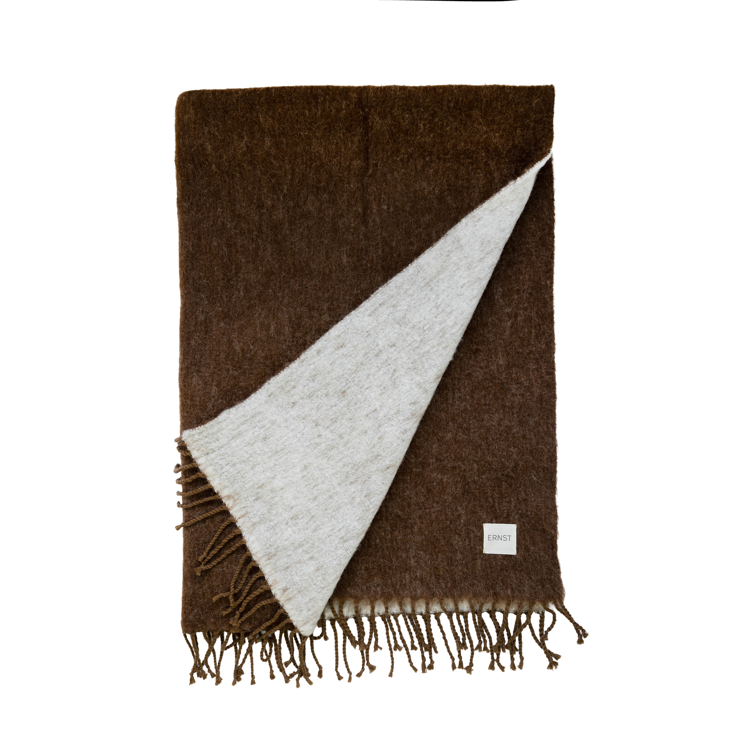 ERNST Pläd 130x170cm kola/vit