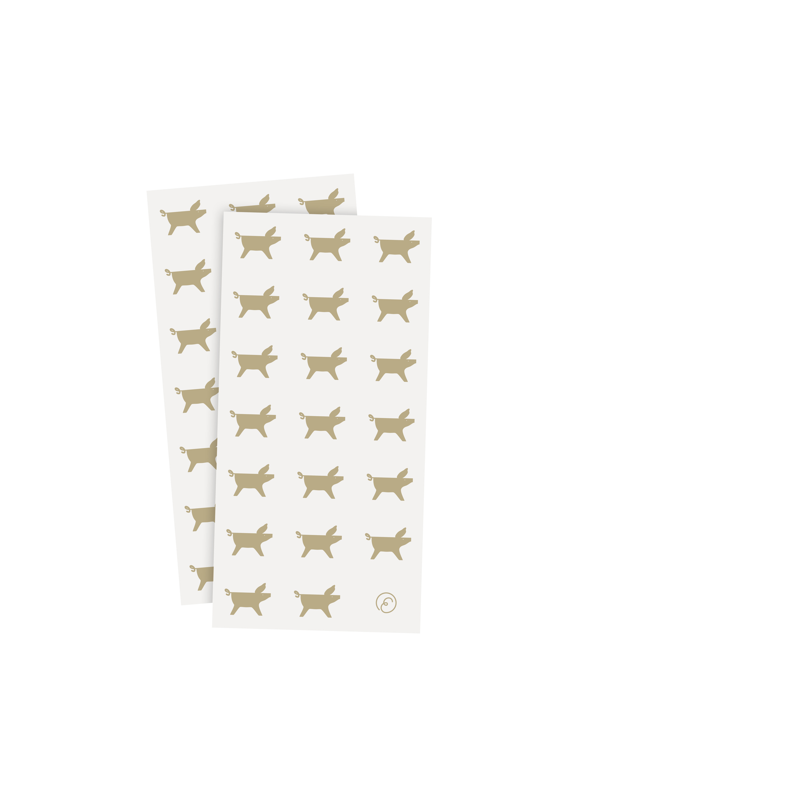 ERNST Servett 10x20 julgris vit/beige