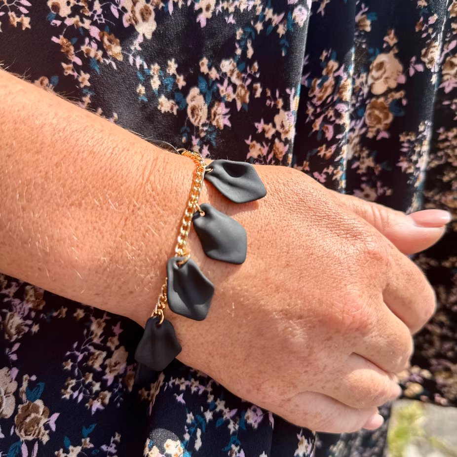 Armband Midnght Drops, svart