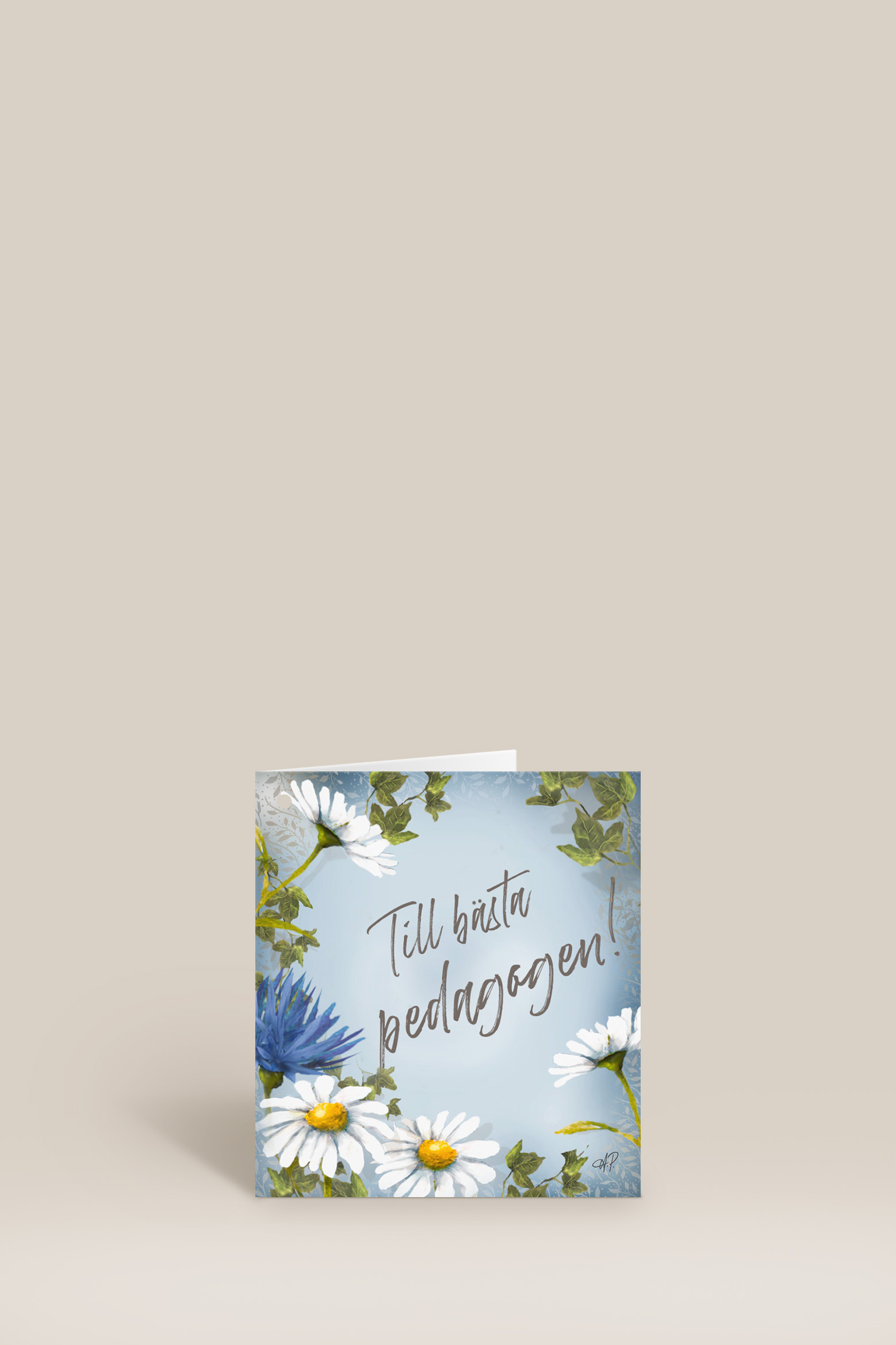 Gratulationskort Litet - Till bästa pedagogen