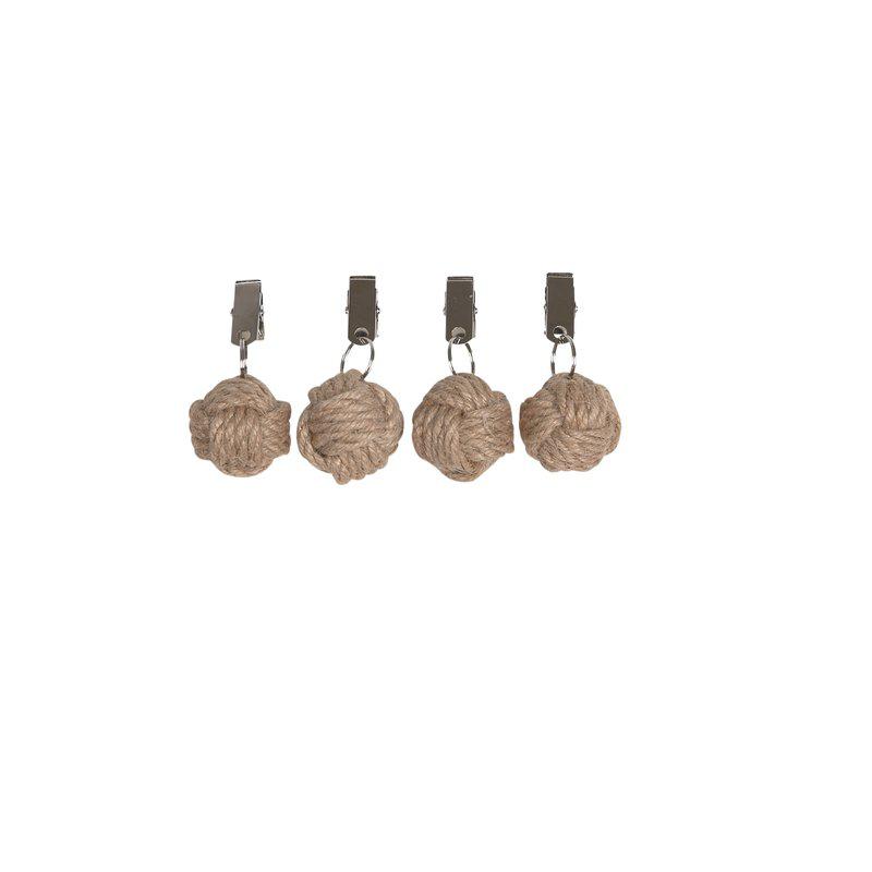 Knop Duktyngd Jute 4-pack