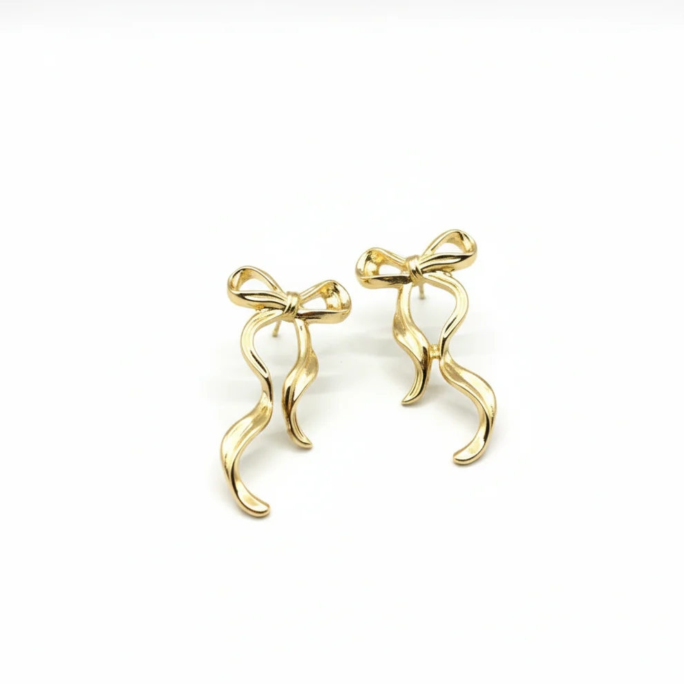 Örhängen Fancy Golden Bow