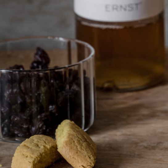 Skål i glas räfflad till glöggset, ERNST